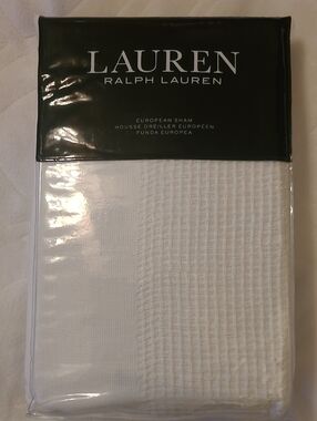 Lauren Ralph Lauren White Textured European Sham